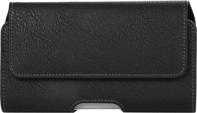 FaLi Qisubao Universal Leder Handyhülle als Gürteltasche für iPhone, Samsung, Huawei und Xiaomi in Schwarz - Bild 1