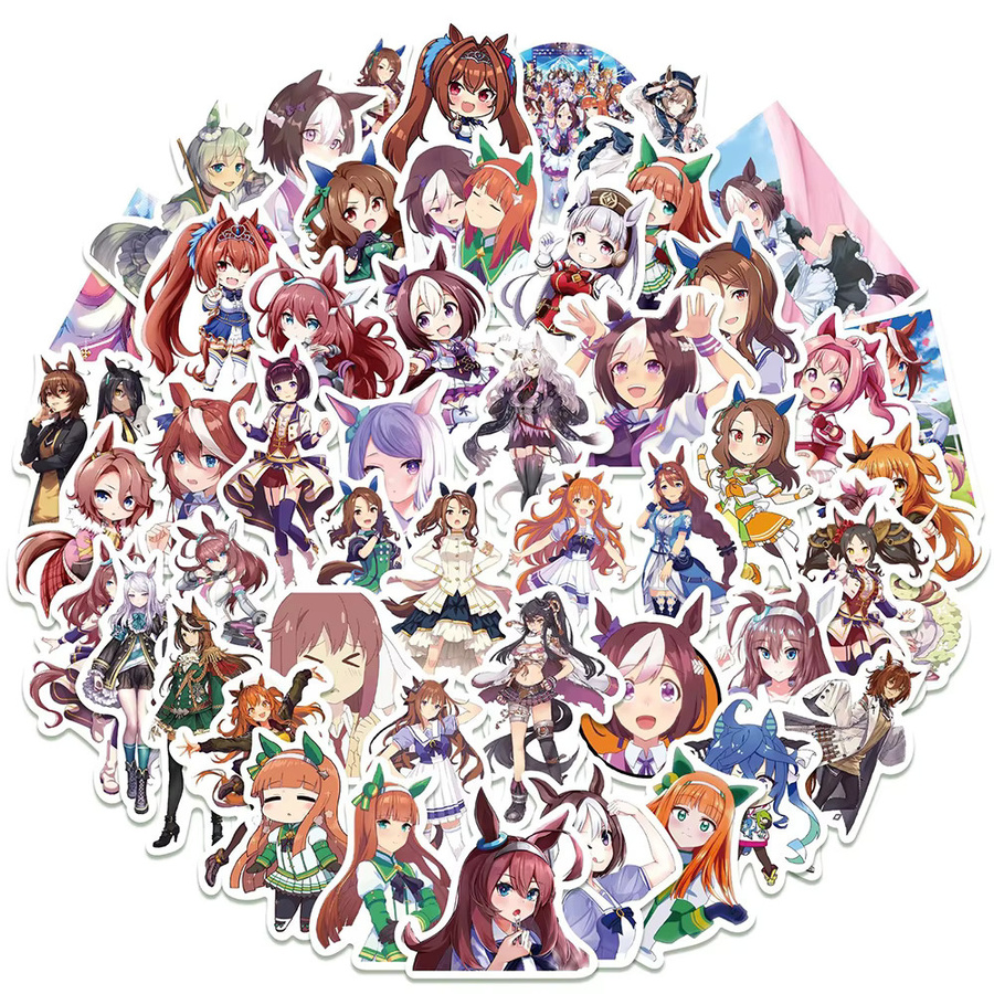 Bandai Uma Musume Pretty Derby Graffiti Aufkleber, Bunt / Mehrfarbig - Bild 2