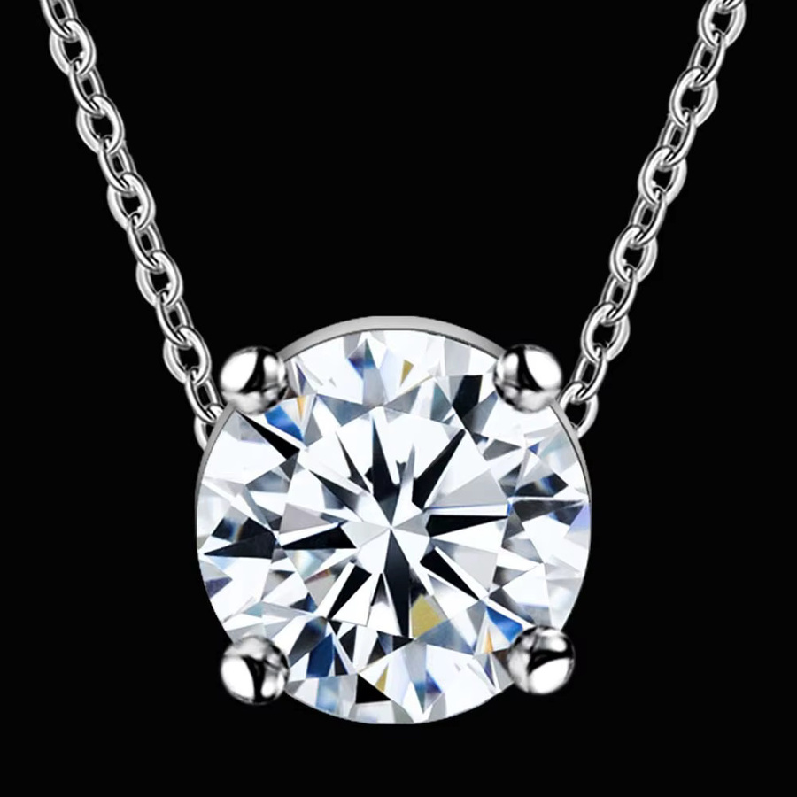 Halskette 925 Silber, Zirkonia, Damen - Bild 4