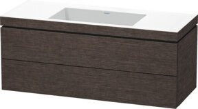 Duravit Waschtischunterschrank L-Cube c-bonded, wandhängend, 2 Schubladen, B/T/H: 120 x 48 x 50 cm - Bild 1