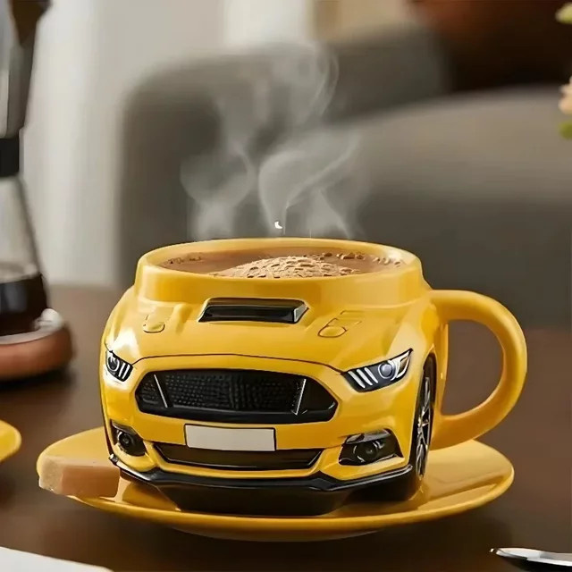 Kreative Kaffeetasse in Auto-Form aus Edelstahl für Erwachsene - Bild 1