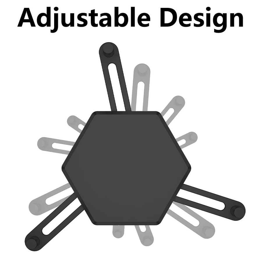 Willstar Tassenhalter Organizer aus Kunststoff, stapelbar und einstellbar, Schwarz - Bild 5