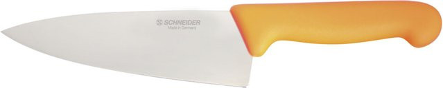 Schneider Kochmesser mit Schutzhülle aus Edelstahl in Gelb, Klingenlänge: 16 cm - Bild 1