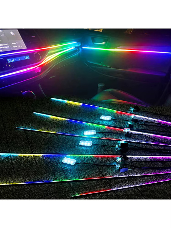 18 in 1 LED Symphony RGBIC Neon Flex Set zur Auto-Ambientebeleuchtung in Multicolour - Bild 6