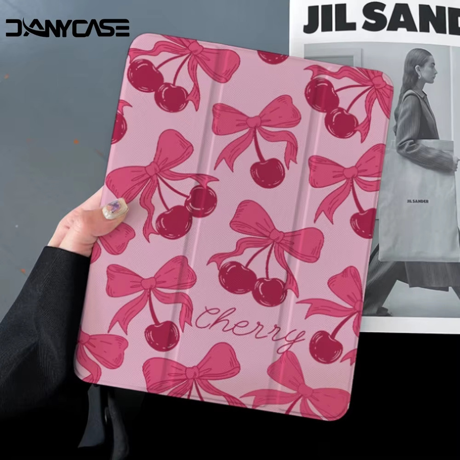 DANYCASE Schutzhülle für iPad Pro, iPad Air und iPad Mini mit Stifthalter in Rot - Bild 2