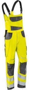 Kübler PSA Reflectiq Latzhose 3207 in Warngeleb/Anthrazit/Schwarz nach EN 14404 mit Cordura - Bild 1