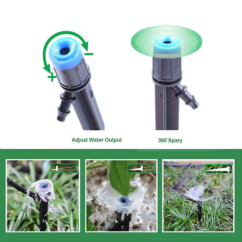 Pengliu Gartenbewässerung Set mit 10 Streuwasser Düsen und Sprinklern für 4/7mm Schläuche - Bild 5