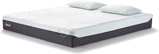 Tempur Pro Plus CoolQuilt Matratze Soft in Weiß mit temperaturregulierendem Visco-Schaum und abnehmbarem Bezug - Bild 1