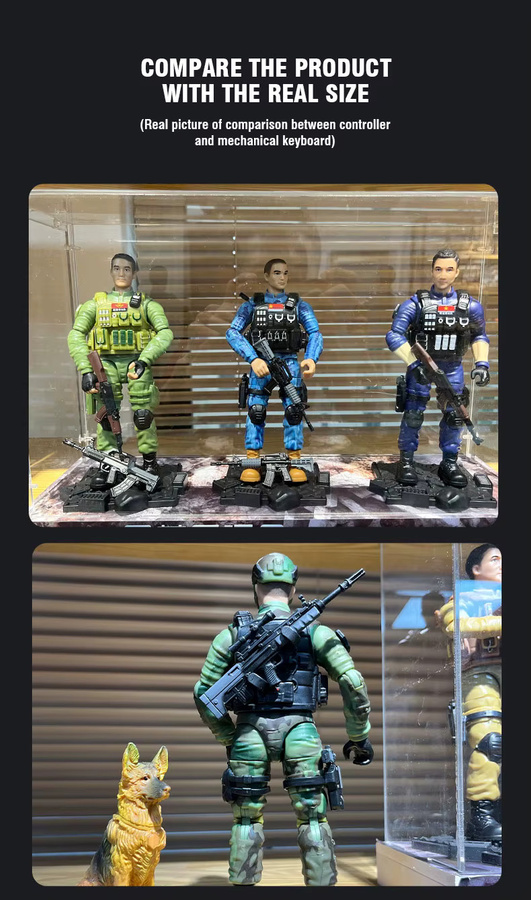 CONUSEA Soldat Modell, Actionfigur, PVC, beweglich, Einzelfigur - Bild 4