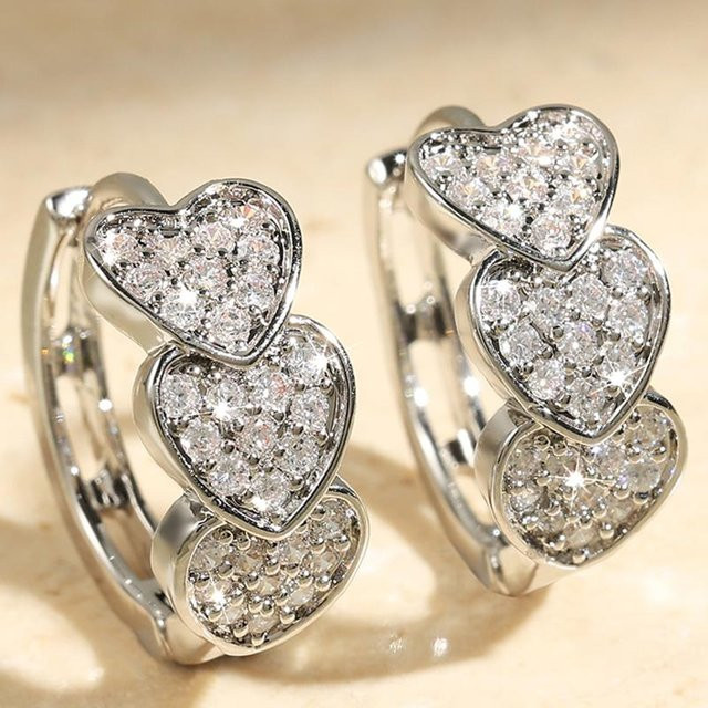 Lucky Star Jewelry Ohrringe, Gold, Zirkonia, Kristall, Damen - Bild 1