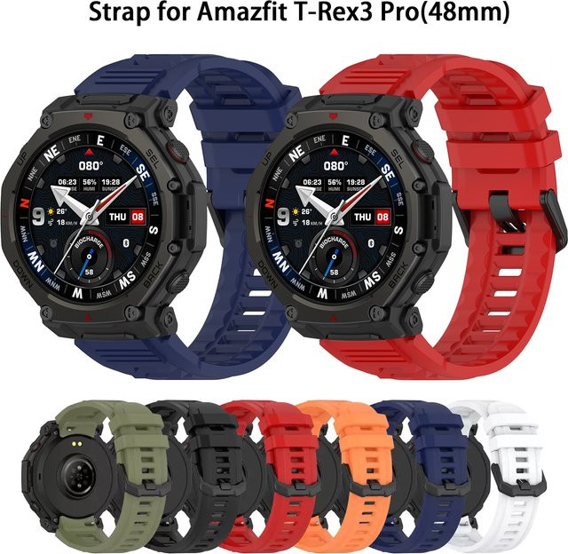 Amazfit Uhrenarmband Silikon, Schwarz, Unisex - Bild 1