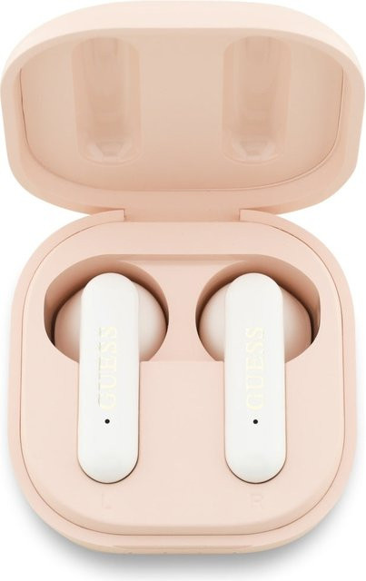 Guess Bluetooth TWS Freisprecheinrichtung 4G Metal Logo in Rosa mit USB-C - Bild 1