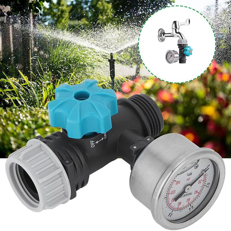 EmilyWoo Einstellbarer Druckregler G3/4'' mit Manometer für die Garten- und Gewächshausbewässerung - Bild 5