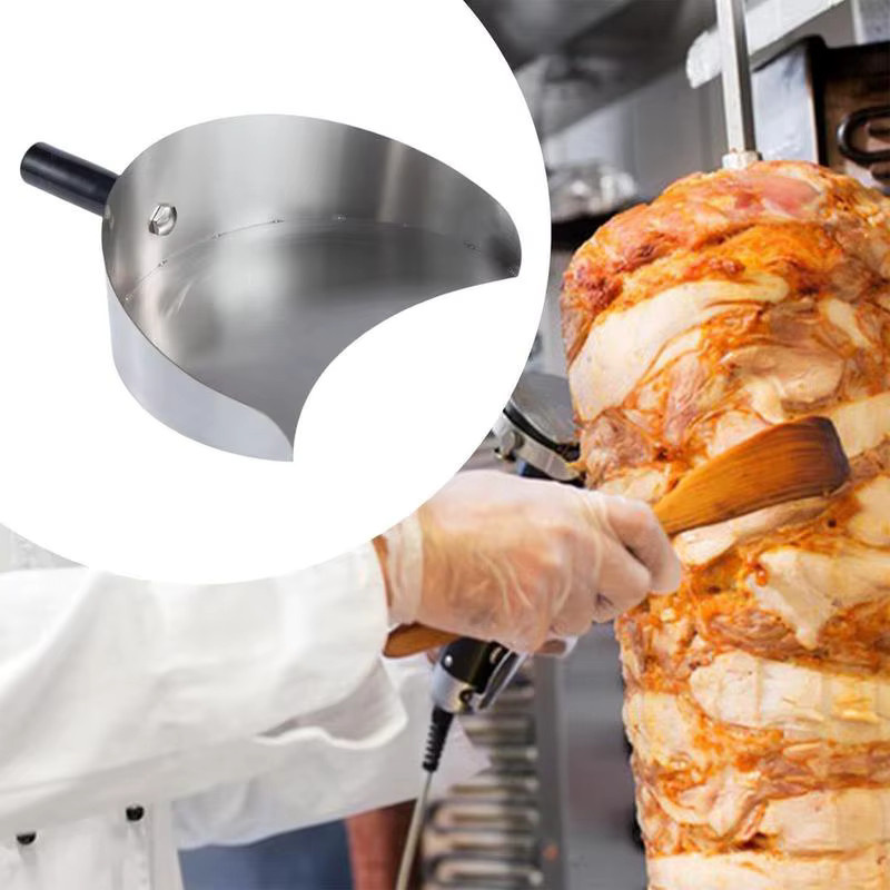 Waasoscon Fleischauffangschale aus Edelstahl in Silber für Shawarma- und Döner-Grillmaschinen - Bild 4