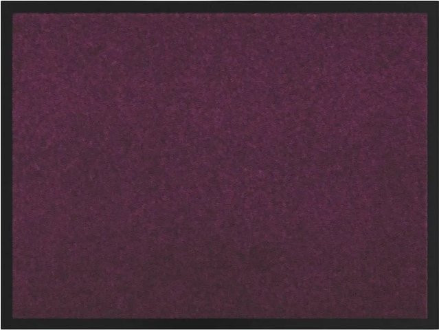 vidaXL Fußmatte aus Teddystoff in Bordeaux Rot/Lila, rutschfest und maschinenwaschbar, B/T/H: 80 x 60 x 1,2 cm - Bild 1