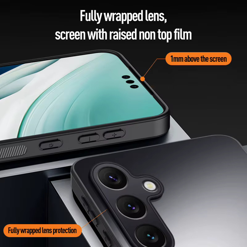 Frosted Matte Silikon Schutzhülle für Samsung Galaxy A-Serie in Weiß - Bild 4