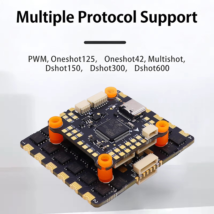 HAKRC 5139 F4551 Stack 4-in-1 ESC Flight Controller Schwarz, 90A/110A, programmierbar, 2S-8S Lipo, Dshot Unterstützung für FPV Racing Drone - Bild 5
