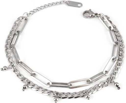 Yiran pet products Armband, Edelstahl, Silber, Damen - Bild 1