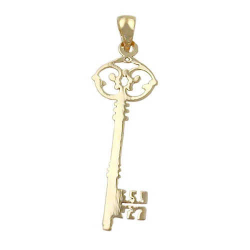 Colfem Anhänger Schlüssel, filigran, Gold 375, Unisex - Bild 1