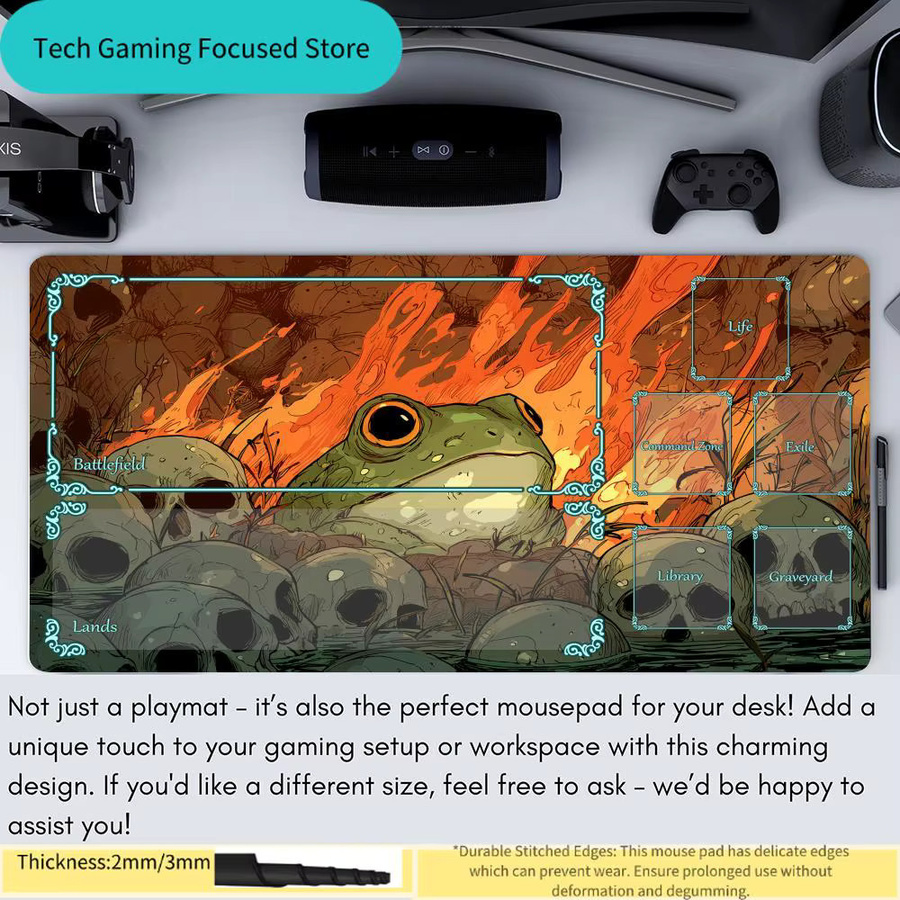 Potdemiel Dark Fantasy Frog Design Magic: The Gathering Spielmatte, bunt - Bild 4
