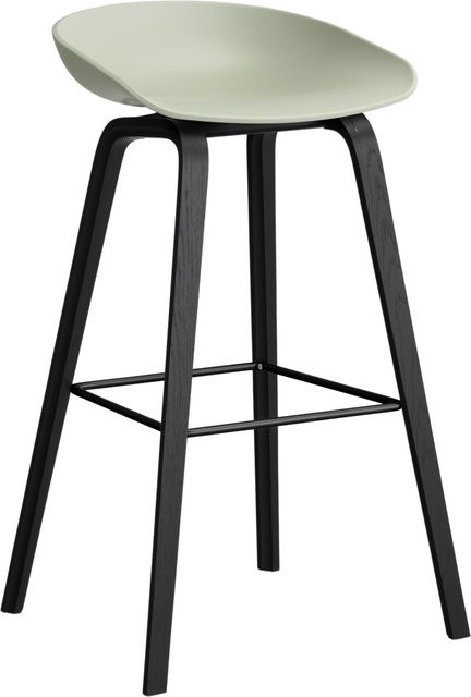 HAY About A Stool AAS 32 Hocker in Grün aus Polypropylen und Holz - Bild 1