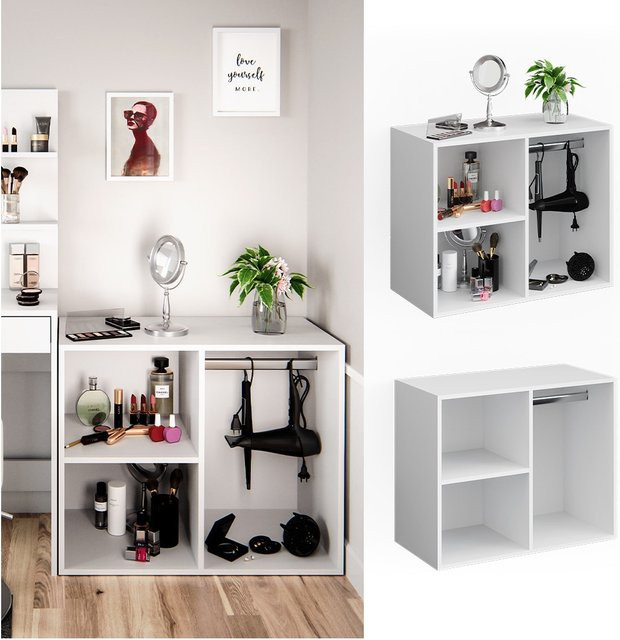 Vicco Beistellschrank Isabelle als Anstellschrank für Schminktisch oder Kommode im Schlafzimmer - Bild 1