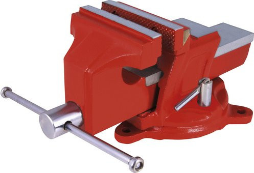 Connex Schraubstock aus Sphärostahlguss in Rot - Bild 1