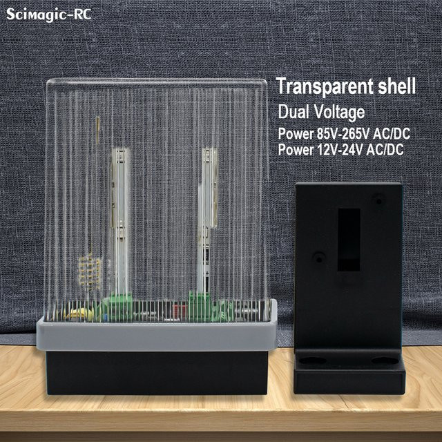 Scimagic-RC LED-Blitzalarmleuchte für Schwenkschiebetore und Schranken, Schwarz, B/T/H: 13,8 x 13,8 x 10,5 cm - Bild 1