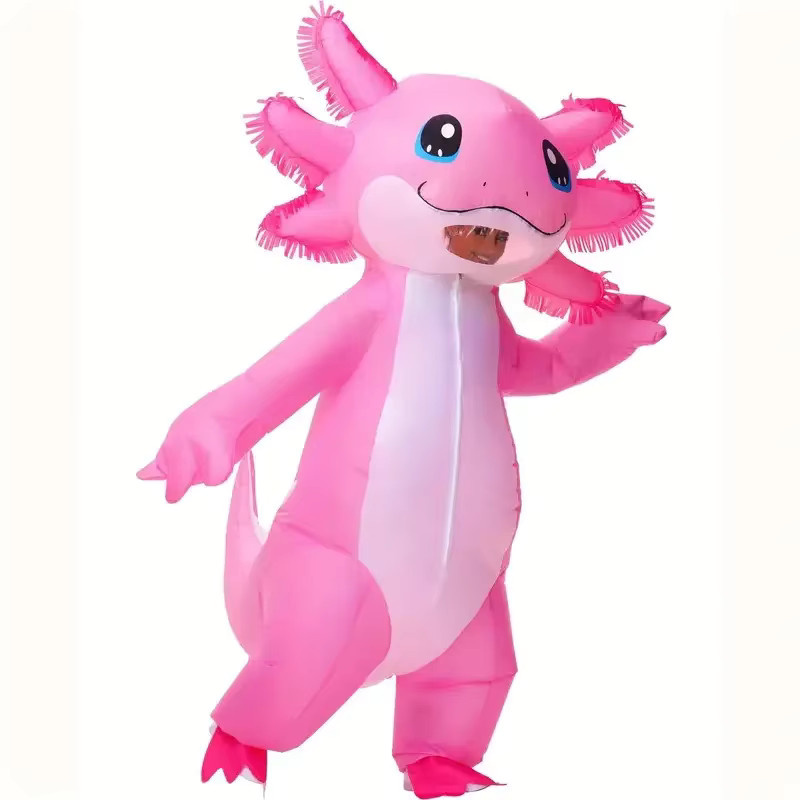 Hangchen Family Salamander-Kostüm, Stegosaurus-Overall, Rosa / Pink - Bild 2