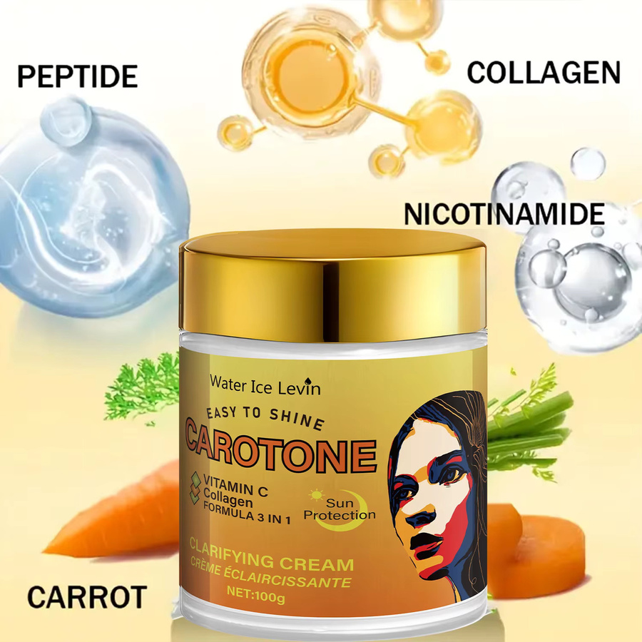 Water Ice Levin Gesichtscreme mit Beta-Carotin und Kollagen, Empfindliche Haut - Bild 2