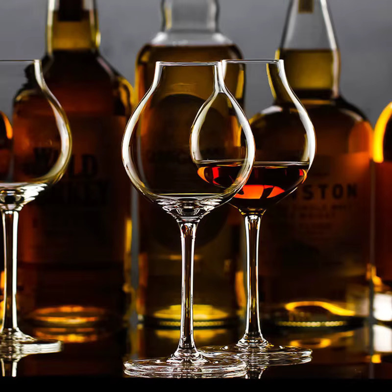 LOULONG Whisky-Glas in transparent, tulpenförmiges Tasting-Glas für Scotch und Brandy - Bild 4