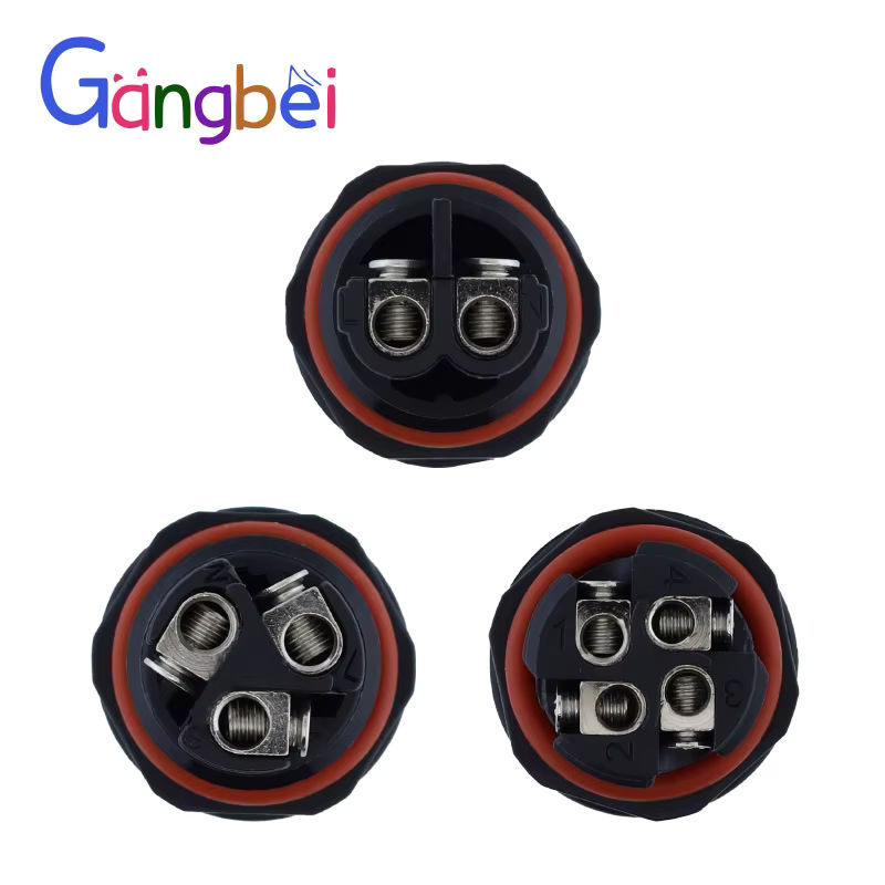 Gangbei IP68 Wasserdichter Kabelstecker mit 2/3/4 Pin Schraubverdrahtungsklemmen als Drahtverbinder für elektrische Lichtanschlusskästen - Bild 2