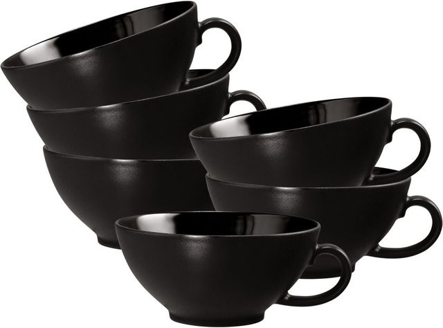 Seltmann Weiden Teetassen Liberty Velvet Black, 6er Set, 140 ml - Bild 1