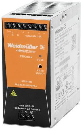Weidmüller Hutschienen-Netzteil 1478130000 DIN-Rail 24 V/DC 10A 240W orange - Bild 1