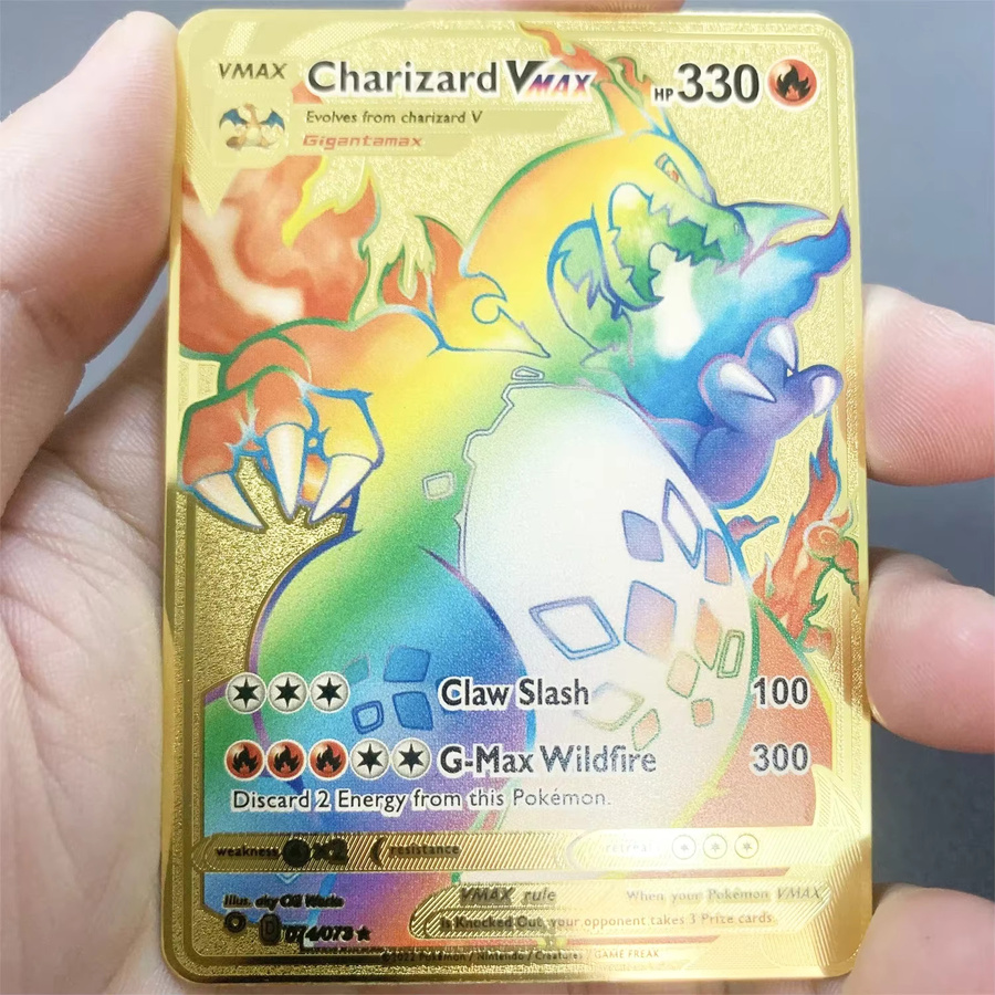 Bandai Pokémon Metallkarte, Golden, Englisch - Bild 3