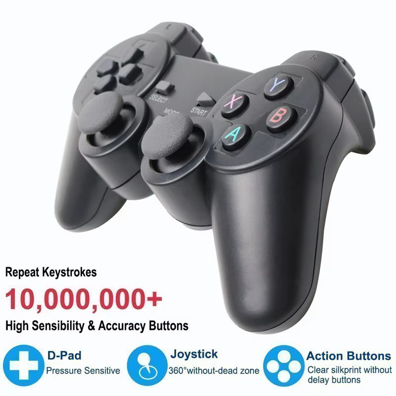 SMVP Kabelloser 2,4GHz Gamepad in Schwarz für PC und Android TV, kompatibel mit M8, GD10 und X2 Videospielkonsolen - Bild 4