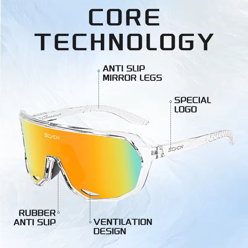 SCVCN Sportsonnenbrille, Vollrand, Unisex - Bild 4