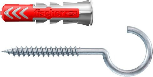 Fischer DuoPower Universaldübel mit Rundhaken, 2-Komponenten-Nylon, Mehrfarbig, Durchmesser: 10 mm, Länge: 50 mm - Bild 3