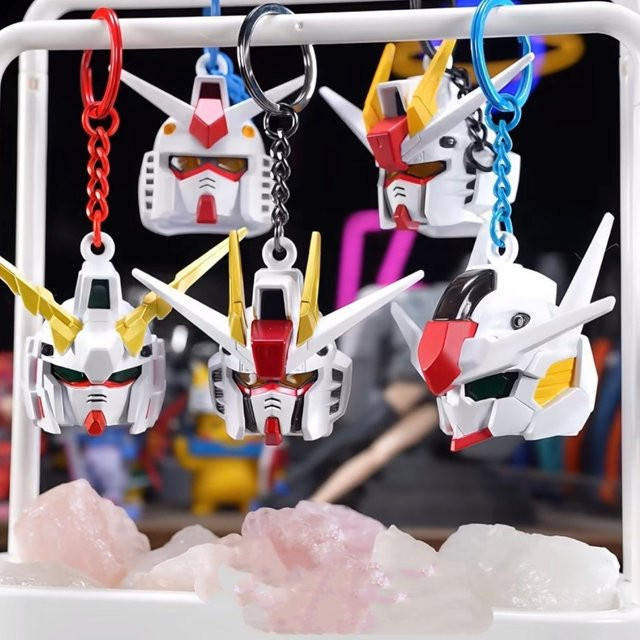 Bandai Sd Rx-78-2 Leuchtender Kopf-Taschenanhänger, PVC-Modell, Bunt / Mehrfarbig - Bild 1