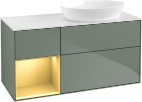 V&B Waschtischunterschrank Finion in Lackausführung mit Regal, Breite: 120 cm, Tiefe: 50,1 cm, Höhe: 50,1 cm - Bild 1