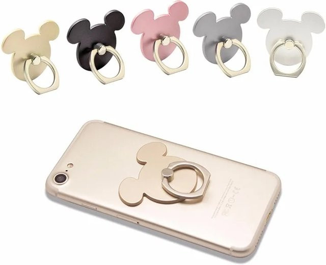 JXSFLYE Smartphone Fingerring mit Katz und Maus Design in Silber - Bild 1