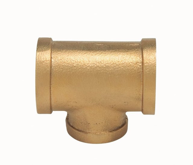 LUX-TOOLS T-Stück aus Messing in Gold mit IG 30,3 mm (1 Zoll) - Bild 1