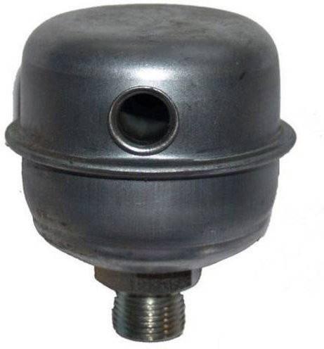 Aerotec Druckluftfilter Palmair aus Stahl mit Außengewinde 3/8 in Grau - Bild 1