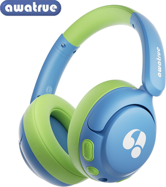 Awatrue Kinder-Bluetooth 5.4 Over-Ear-Kopfhörer in Grün mit sicherer Lautstärke bis 85 dBA für iPad, Tablet und YOTO-Player - Bild 1