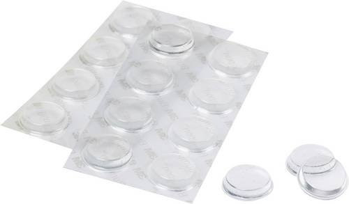 3M SJ 5344 MPCB Selbstklebender Gerätefuß, rund, Transparent, Durchmesser: 19 mm, Höhe: 4 mm, 16 Stück - Bild 1