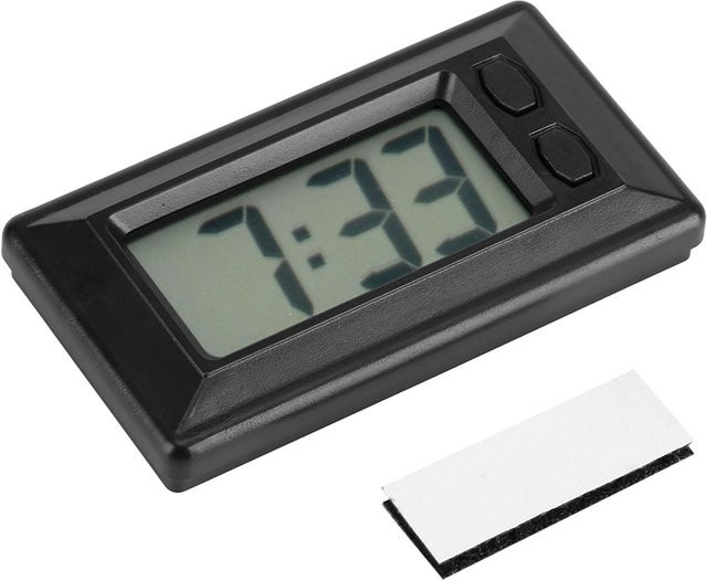 Tooarts LCD Digital Uhr mit Datum und Kalender für Auto Dashboard und Schreibtisch in Weiß - Bild 1