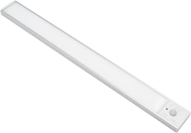 LUXULA LED Unterbauleuchte Akku mit Bewegungsmelder und CCT Warm-Kaltweiß, dimmbar, magnetische Schrankleuchte für die Küche, Silber, Breite: 40 cm - Bild 1