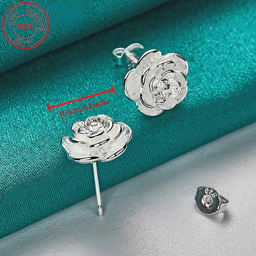 DOTEFFIL Rosenohrringe, 925 Silber, Damen - Bild 2