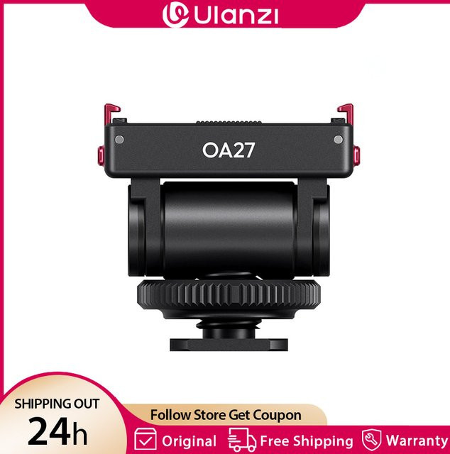 Ulanzi OA27 Schnellwechsel-Kaltplattenhalterung für DJI Action 6 und Nano, Magnetischer Adapter mit 1/4-Zoll-Schraube und 180 Grad Neigungsverstellung, Schwarz - Bild 1