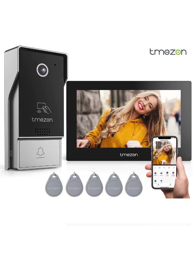 TMEZON 7-Zoll Video-Gegensprechanlage mit WLAN, 1080P Türsprechkamera und Tuya-Karten-Entsperrfunktion - Bild 7